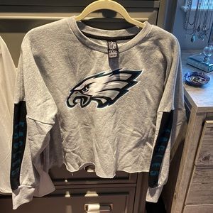 Eagles cropped sweatshirt. Size L